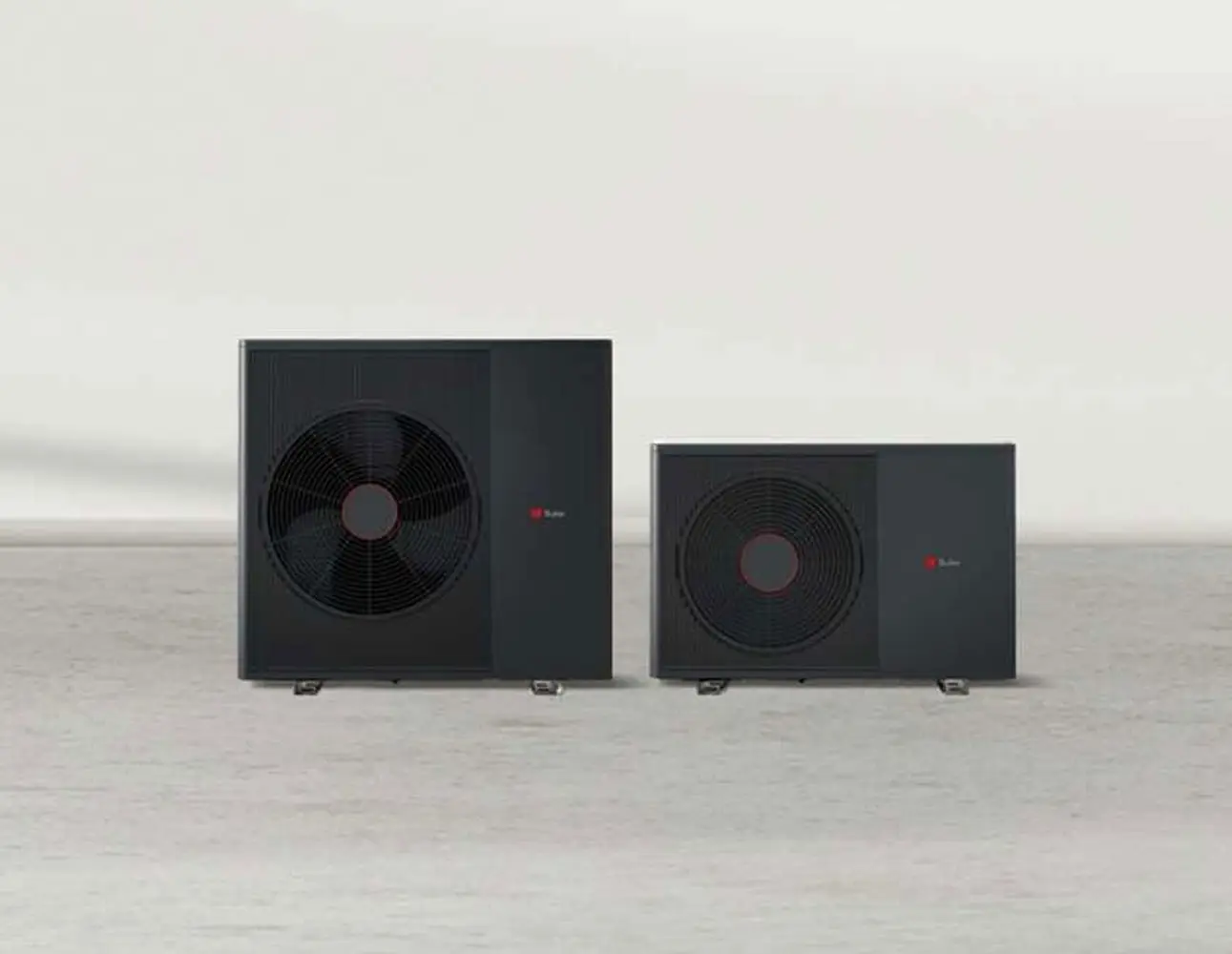 Twee warmtepomp-buitenunits