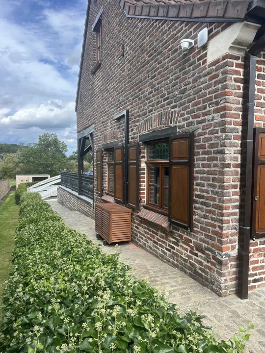 Buitenunit aan de tuinzijde